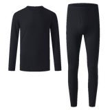 【95成新】京东京造【新长绒棉】新疆纯棉男式保暖内衣男秋衣秋裤男套装 黑色男 M