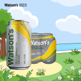 屈臣氏（Watsons）苏打汽水 气泡水饮料330ml*4罐促销装 柠檬草330ml*4罐