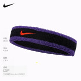 NIKE 耐克头带配件健身发带吸汗头巾乒乓球篮球羽毛球网球吸汗带 N0001544043OS 黑紫