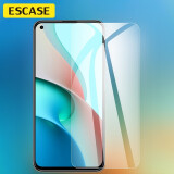ESCASE 红米Redmi Note9钢化膜小米手机贴膜 5G手机非全屏覆盖高清玻璃手机保护贴膜 透明