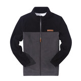 酷然（KORAMAN）户外摇粒绒抓绒衣男冬季加绒加厚保暖双面绒外套冲锋衣内胆上衣 灰色 XL