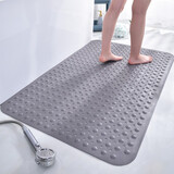 华旭 大号浴室防滑垫卫生间隔水洗澡垫淋浴房地垫脚垫防摔垫酒店家用 灰色 66*106cm