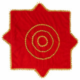 华敏 舞蹈手绢花考级专用跳舞八角巾东北秧歌二人转儿童广场舞手帕 成人款红色大号一对