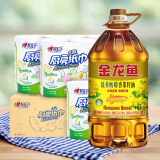 金龙鱼 食用油 低芥酸 特香菜籽油5L+心相印厨房用纸75节*8卷纸