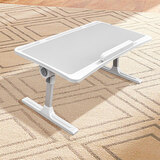 一粒车载小桌板后排写作业学习桌可折叠汽车内饭餐桌副驾驶儿童看书架 白-带挡板【高度角度调节/可折叠