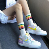 耐克（NIKE）【潮】板鞋女子秋季低帮Air Force AF1空军一号马卡龙休闲运动鞋 CW2630-141 35.5