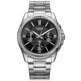 卡西欧（CASIO） 卡西欧(CASIO)手表商务男士运动防水三眼指针时尚石英腕表送男友 黑盘钢带MTP-1375D-1A