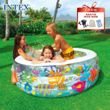 INTEX 58480户外充气水池 充气底儿童玩具游泳池球池决明子沙池