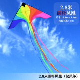 百特潍坊风筝百特彩虹七彩凤凰风筝 长尾飘逸 微风易飞 成人风筝 2.8米碳杆凤凰（仅风筝）