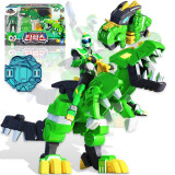 展高（JUMPGO）迷你特工队X超级恐龙机甲力量2玩具套装变形机器人六一儿童节礼物 幻龙战甲提莱克斯【小杰】 迷你特工队超级恐龙力量