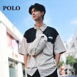 POLO胸包男士斜挎包男大容量单肩包轻便iPad包运动腰包生日礼物送男友
