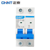 正泰（CHNT）NXB-63-2P-D63 空气开关 D型过载 DZ47升级款小型断路器2P D63