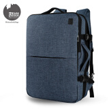 caifashcn17.3-18英寸笔记本电脑背包可扩容出差旅行包大容量可登机双肩包 藏蓝（17.3英寸44*33*5cm可装）
