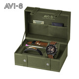 AVI-8飞行员手表男进口石英电子表英国空军表大表盘夜光腕表礼物送男友 AV-4065-03礼盒套装