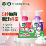 滴露（Dettol）泡沫洗手液250ml*2瓶 hello kitty 男女士儿童清洁抑菌易冲洗 【KT】樱桃250+兰花250ml