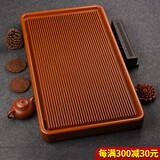 锦格德国电木茶盘家用高密度德料32支电胶木泡茶台高档茶具干泡茶托盘 德国电木黄金料长80宽40高5cm