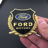 依喃 汽车贴纸 金属车贴汽车3D立体侧标 个性汽车贴标 改装贴纸装饰贴 福特领界福睿斯福克斯锐界蒙迪欧翼虎翼搏撼路者金牛座 金色 一对装