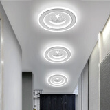 格鹏（GEPENG）2025新款过道灯走廊灯现代简约玄光衣帽间阳台led灯具 36W 10㎡内适用 星月30cm圆形（明装）适合阳台 明装-没有吊顶开孔