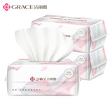 洁丽雅（Grace）一次性洗脸巾100抽*3包便携洁面巾卸妆小毛巾 15*20cm