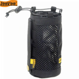 路游A130户外旅行多功能网眼透视水瓶壶杯袋套molle附件包腰挂包尼龙 黑色大号(直径80mm)