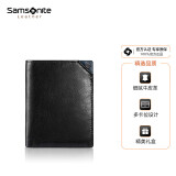 新秀丽（Samsonite）男士竖款钱夹商务皮夹牛皮钱包礼盒装 TK6*09002送男友