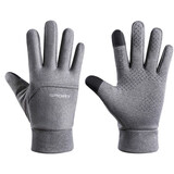 佰思腾 骑行手套男女冬季防泼水快递外卖山地车保暖户外运动登山防滑抗震可触屏骑车手套 骑行A款男灰