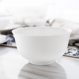 隆达骨瓷陶瓷餐具 纯白碗 饭碗面碗汤碗 简约健康家用实用 纯白4.5英寸金钟碗 6只装