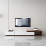 古宜 电视柜 伸缩电视柜茶几组合客厅背景墙柜子家具烤漆北欧电视机柜 【电视柜】胡桃木色