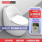 MANGROV曼戈夫卫浴马桶大冲力大口径喷射虹吸式马桶防臭座便器家用坐便器 300坑距单孔水箱管道施釉