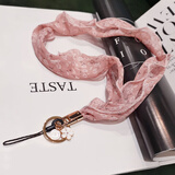 珍格 手机挂绳网纱丝巾挂件女款长款挂脖挂链不勒脖苹果oppo华为vivo后壳吊绳通用个性时尚带钥匙扣