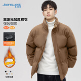真维斯（Jeanswest）棉服男羽绒棉衣秋冬季潮流加厚立领外套男士高弹保暖衣服男装