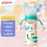 贝亲（Pigeon）PPSU迪士尼双把手奶瓶330ml LL号奶嘴 米奇印象 9月+ AA239