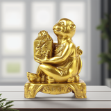 玄众阁铜猴子摆件金猴吉祥物属猴形饰品生肖铜猴送宝金属工艺品 福印猴高17Cm