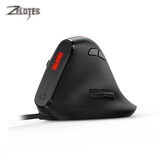 掌握者T50 垂直鼠标 有线办公游戏宏编程竖握式人体工学设计立式侧滑鼠 T50 黑色