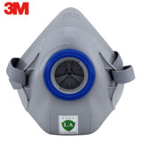 3M 7702硅胶防毒面具防尘口罩喷漆专用防有机异味气体化工农药面具不含滤盒滤棉 7702半面罩主体1个