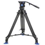 百诺（Benro）BV系列专业摄像三脚架液压云台动平衡阻尼调节双管摄像机单反微单相机微电影拍摄婚庆视频录像支架 BV6【承重6KG 球碗75mm】