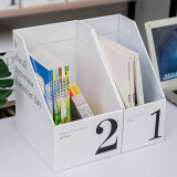 聚可爱 纸质收纳盒桌面抽屉式牛皮纸整理盒办公室文件夹储物盒纸质收纳Q 2号字母