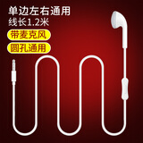 飚声（BIAOSHENG） 单边单线带麦带话筒有线耳机入耳塞式驾驶员老司机开车专用手机左耳右耳耳塞 1.2米-【3.5MM接口】-带麦版