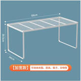 olevo橱柜衣柜分层隔板柜子分层架柜内置物架衣橱隔断鞋柜隔板铁艺 升级款-长69宽34高30.5cm