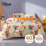 迪士尼（Disney）四件套件A类纯棉100%全棉床单被罩双人床上用品朱迪1.5-1.8m床