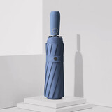 美度（MAYDU） 全自动晴雨伞三折12骨雨伞 M3326雾霾蓝