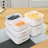 家の物语（KATEI STORY）日本进口小学生水果盒便携冰箱保鲜盒食品级冷冻收纳盒饭盒便当盒 中号保鲜盒 900ml 单件装
