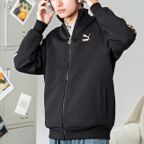 彪马（PUMA）男装外套 25夏季新款运动服户外时尚防风上衣休闲潮流立领夹克衫 628309-01/黑色/侧边串标 L