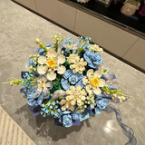 岁彩抱抱桶花束积木郁金香永生花拼装模型玩具送女朋友创意生日礼物桶 组合C抱抱桶(混搭款式)