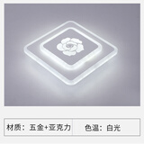 胜森 LED菱形过道灯走廊灯 入户灯门厅进门玄关灯简约现代创意楼道灯 菱形（五朵花）白光 暗装开孔5-9厘米