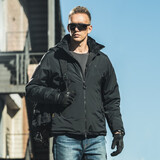 龙牙三代B6级重型泰坦防寒服加强版棉大衣加厚保暖棉服 极夜黑 3XL 185/112B（220-240斤）