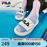 斐乐（FILA）女鞋运动拖鞋厚底凉拖沙滩鞋漂流船 奶白-GD 35.5