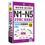 昂秀外语 思维导图 新日本语能力考试N1-N5文字词汇 高效速记10000日语单词：放口袋（扫码赠音频)