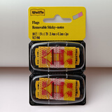 万里通SIGN HERE指示贴箭头标签walito flags提醒盖章签名8940 中文签字标签8940*1卡两盒120张