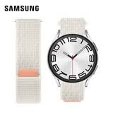 三星（SAMSUNG）原装织物尼龙表带 适用于Galaxy Watch6/Watch7系列智能手表 watch5/watch5pro/ watch4 S/M灰色